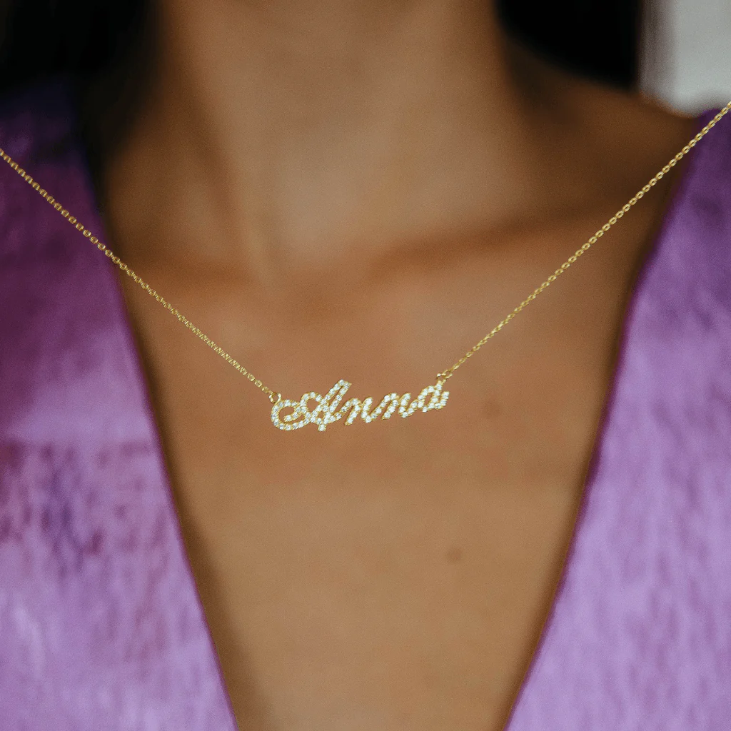 Sparkling Name Necklace - Image 2