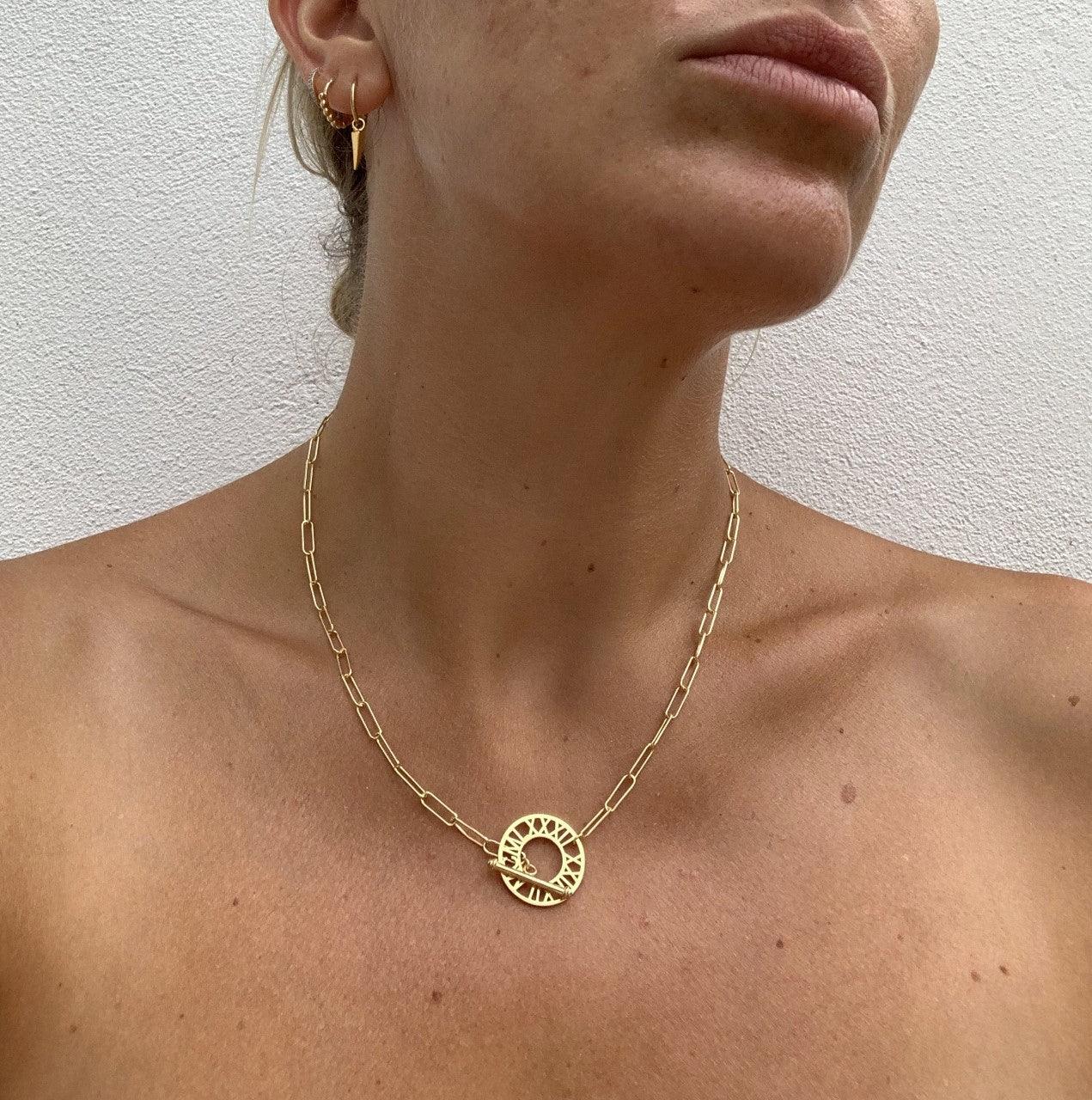 Special Date Rectangle Chain Necklace - Image 5