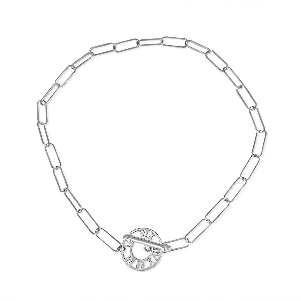Special Date Rectangle Chain Necklace - Image 6