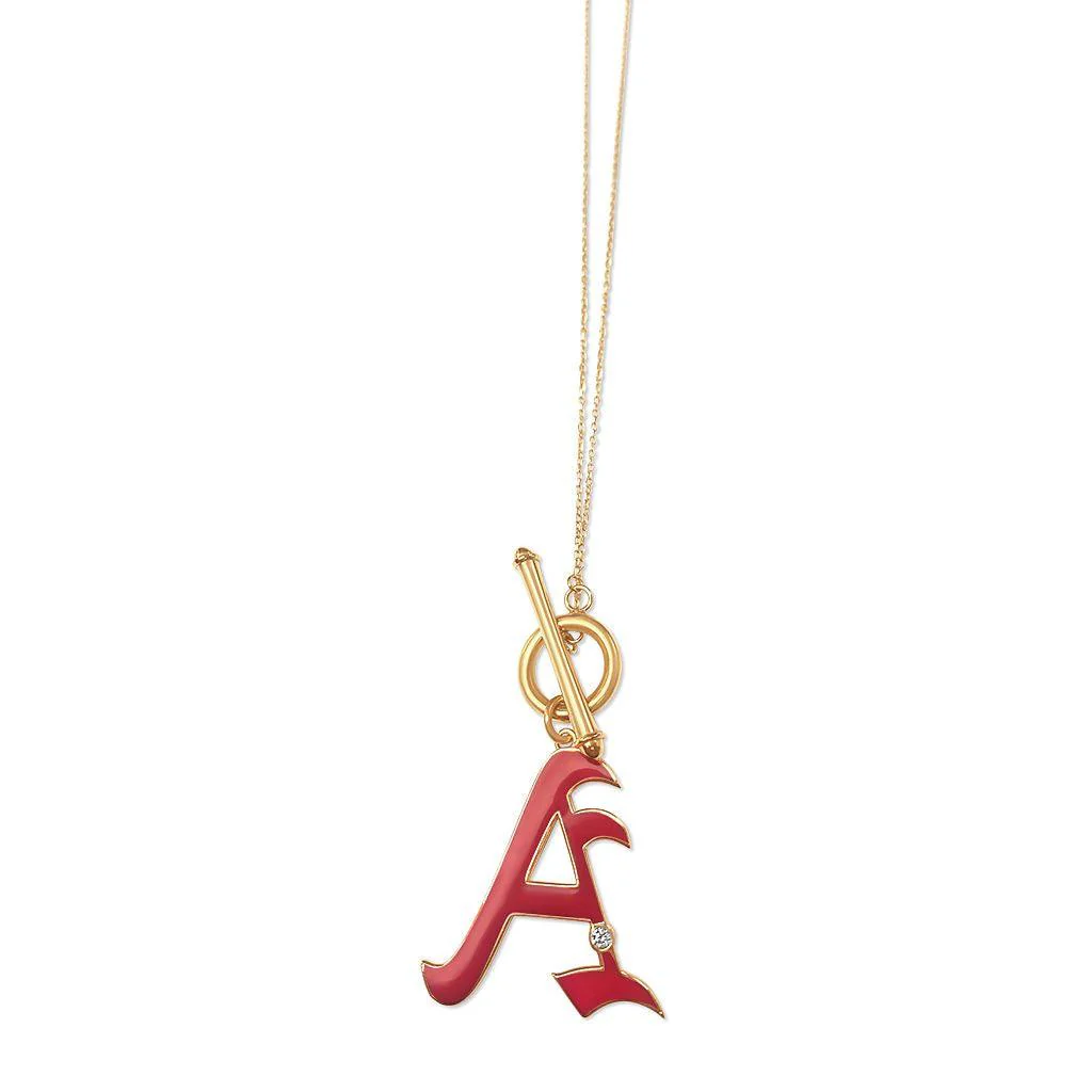 T-Bar Enamel Initial Necklace - Image 13