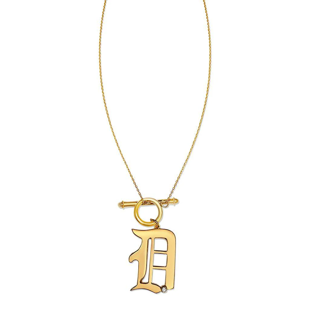 T-Bar Enamel Initial Necklace - Image 14