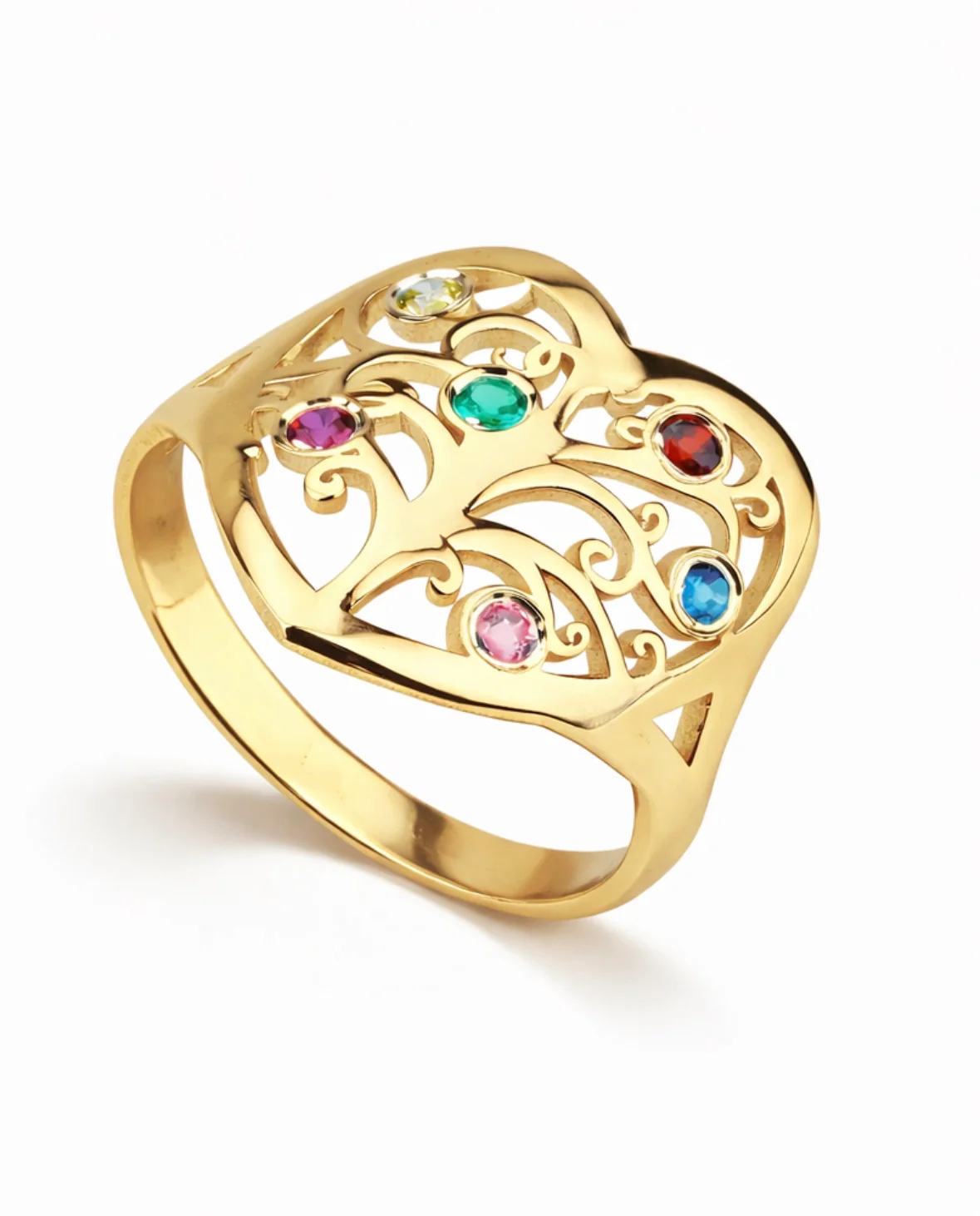 Tree of Life Birthstone Ring - Image 3