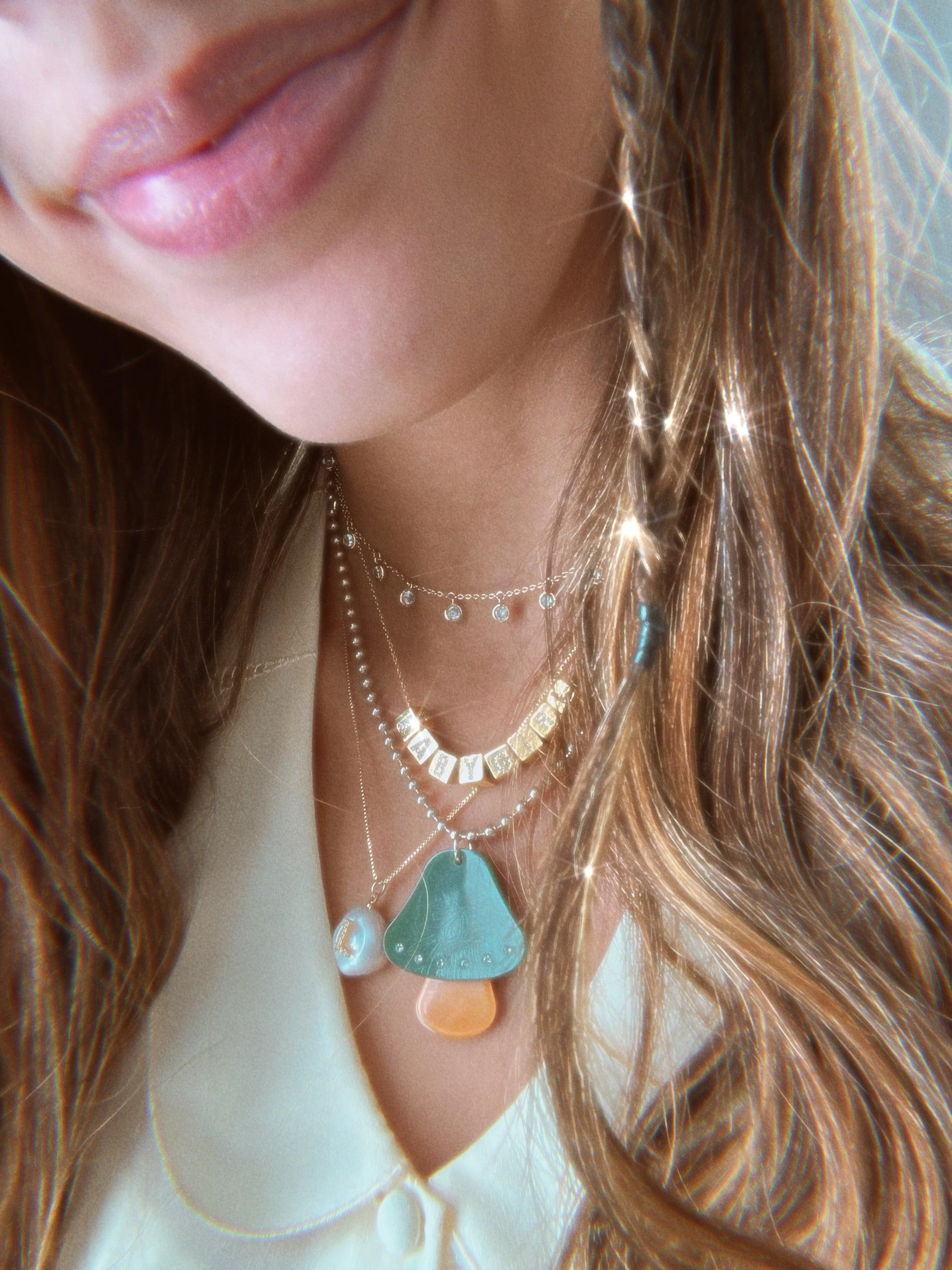 Trippy Mushroom Necklace - Image 2