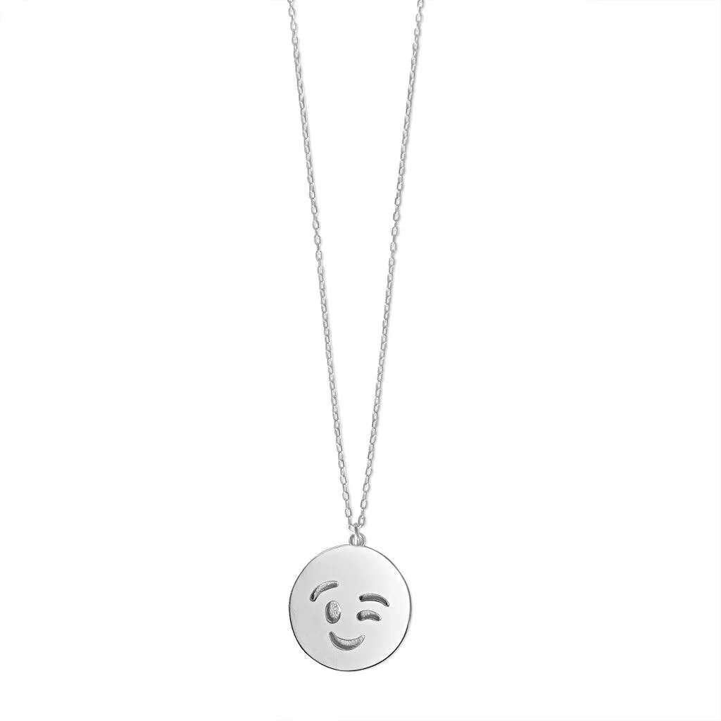 Wink Emoji Necklace - Image 4