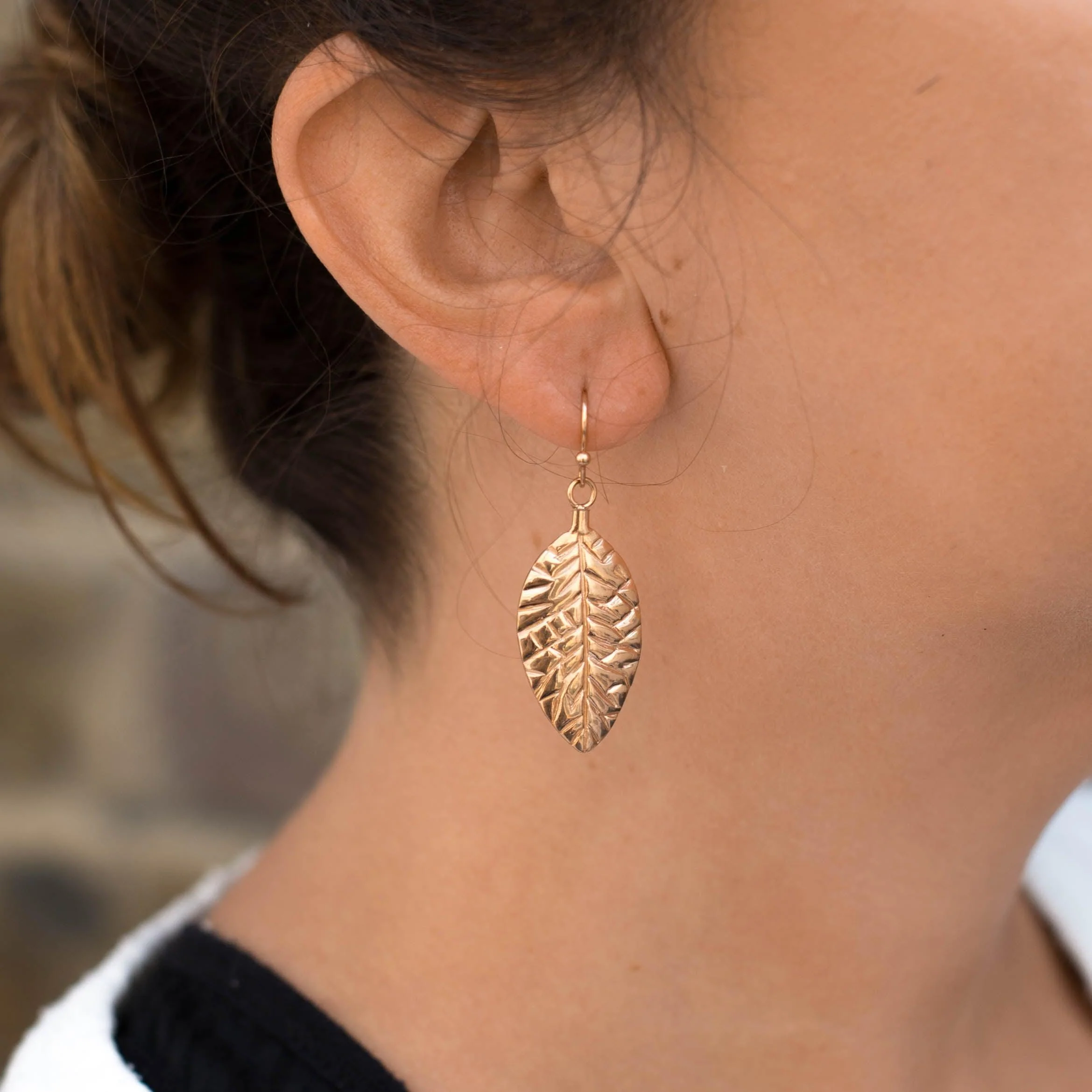 Woodland Leaf Earrings - Image 5