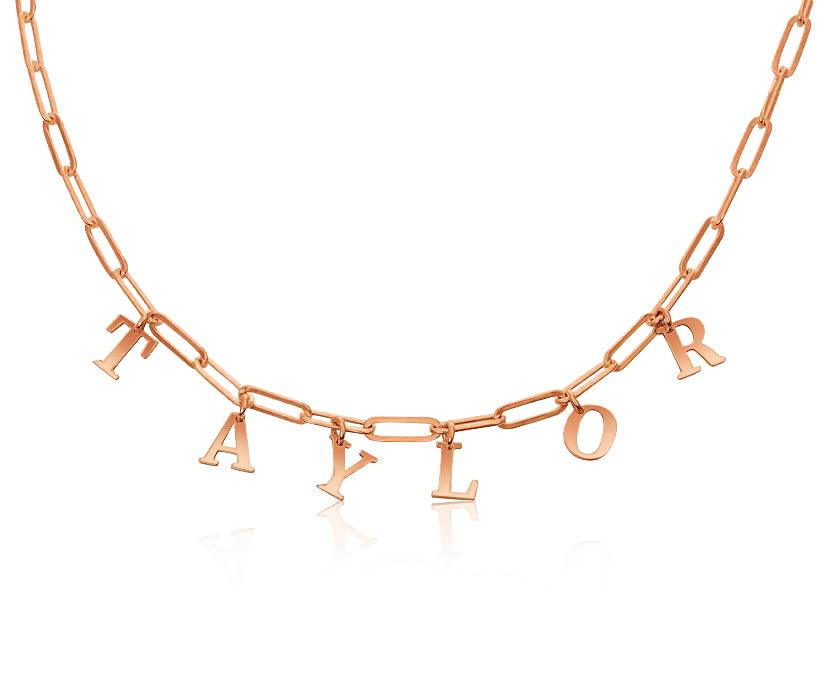 Word Choker Elia Rectangle Necklace - Image 6