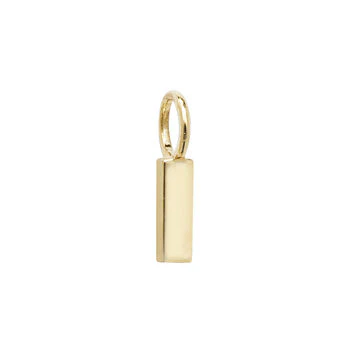 Yellow Gold Initial Pendant - Image 10