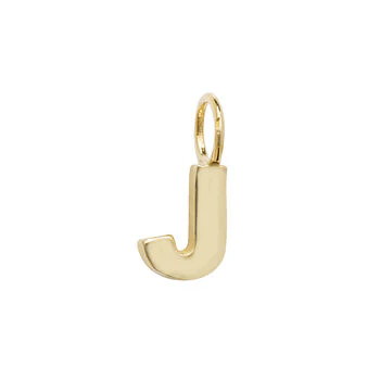 Yellow Gold Initial Pendant - Image 11