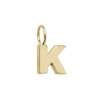 Yellow Gold Initial Pendant - Image 12