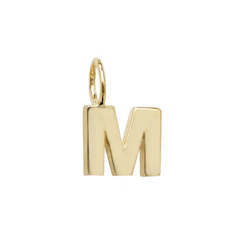Yellow Gold Initial Pendant - Image 14