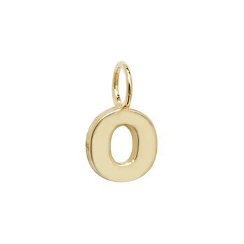 Yellow Gold Initial Pendant - Image 16
