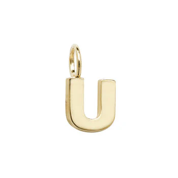 Yellow Gold Initial Pendant - Image 22