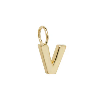 Yellow Gold Initial Pendant - Image 23