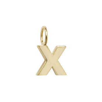 Yellow Gold Initial Pendant - Image 25