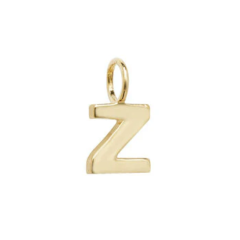 Yellow Gold Initial Pendant - Image 27