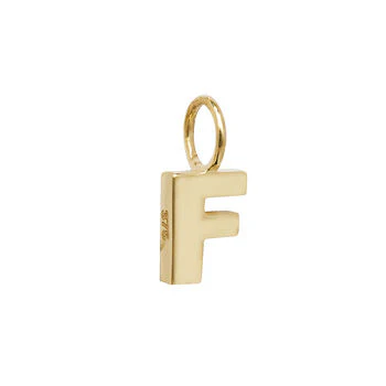 Yellow Gold Initial Pendant - Image 7