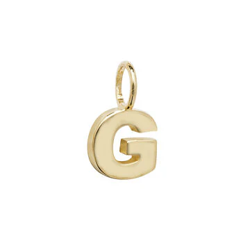 Yellow Gold Initial Pendant - Image 8
