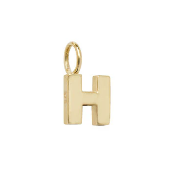 Yellow Gold Initial Pendant - Image 9